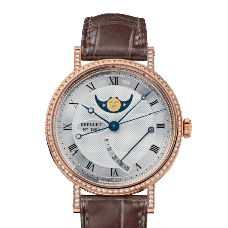 Breguet Classique Moon Phase 18K Rose Gold & Diamonds Men's Watch