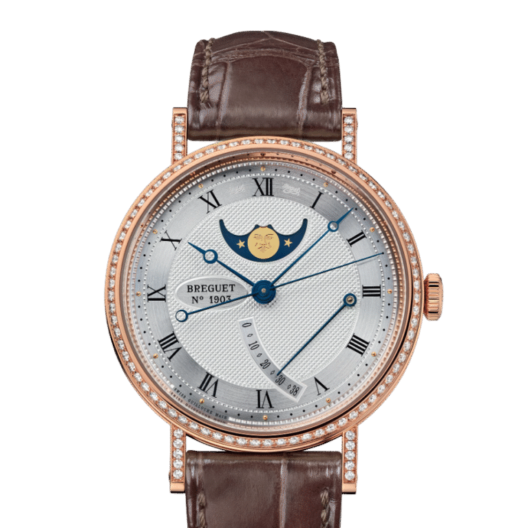 Breguet Classique Moon Phase 18K Rose Gold & Diamonds Men's Watch
