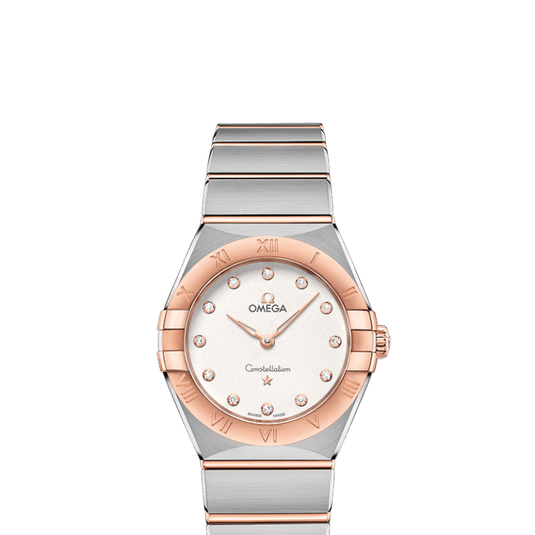 Omega Constellation Quartz Stainless steel & 18K Sedna™ Gold & Diamonds Lady’s Watch