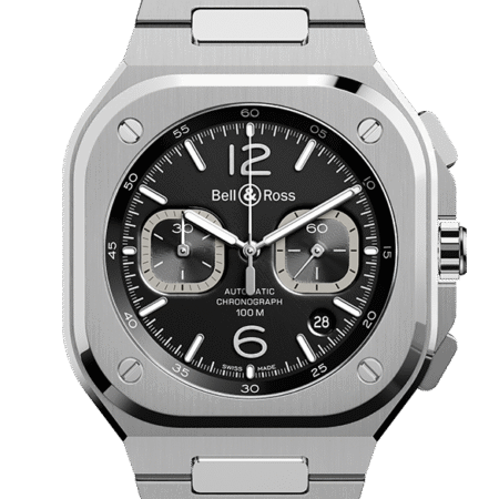 Bell & Ross Instruments BR 05 Chrono Black Steel Men`s Watch