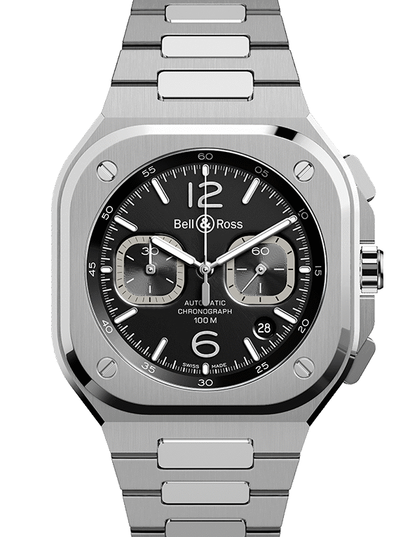 Bell & Ross Instruments BR 05 Chrono Black Steel Men`s Watch