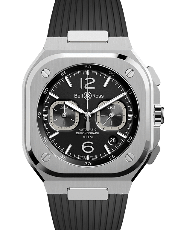 Bell & Ross Instruments BR 05 CHRONO BLACK STEEL Men's Watch