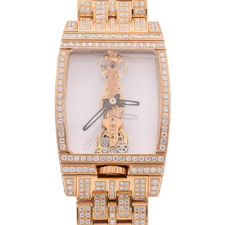 Corum Golden Bridge 18K Rose Gold & Diamonds Pice Unique Unisex Watch
