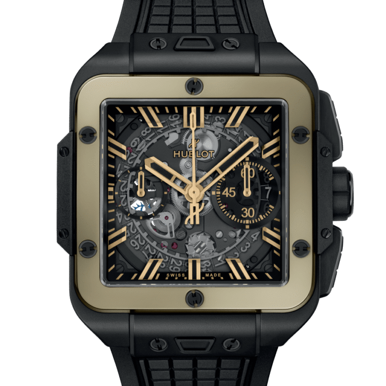 Hublot Square Bang Chronograph Ceramic & 18K Magic gold Men's Watch