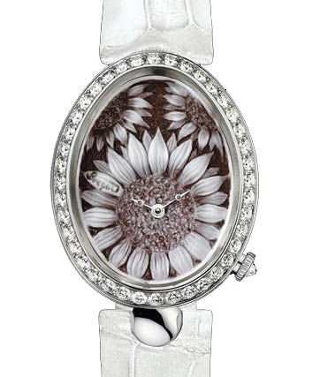 Breguet Reine De Naples 18K White Gold & Diamonds Ladies Watch