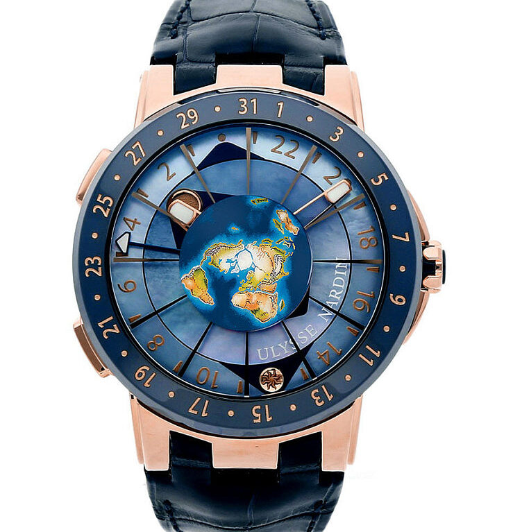 Ulysse Nardin Classico Executive Moonstruck 18K Rose Gold & Ceramic Men's Watch