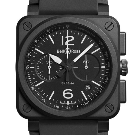 Bell & Ross Instruments BR 03-94 Chronograph Black Matte Ceramic Men`s Watch