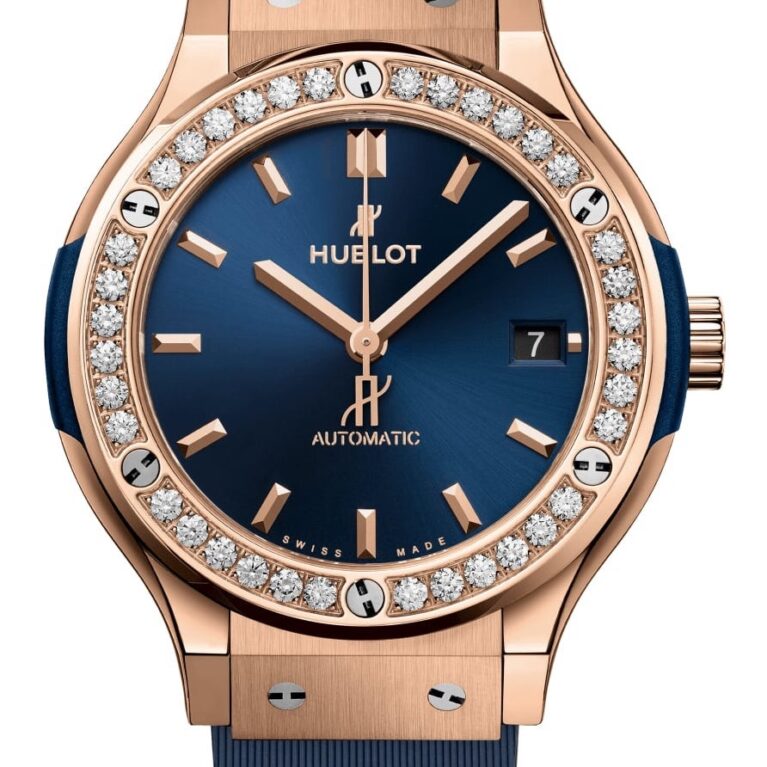 Hublot Classic Fusion Green King Gold & Diamonds Unisex Watch