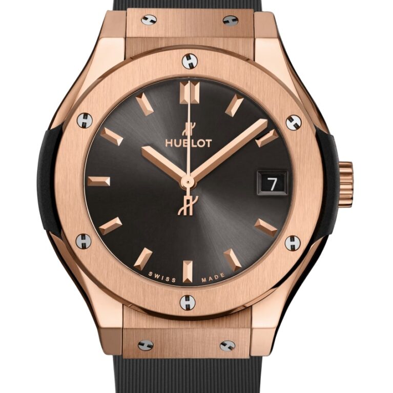 Hublot Classic Fusion Grey 18K King Gold Unisex Quartz Watch