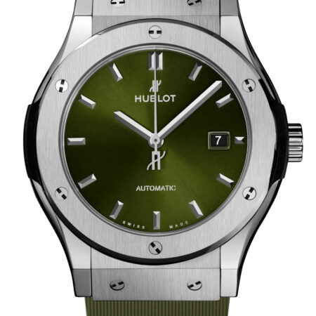Hublot Classic Fusion Green Titanium Unisex Quartz Watch