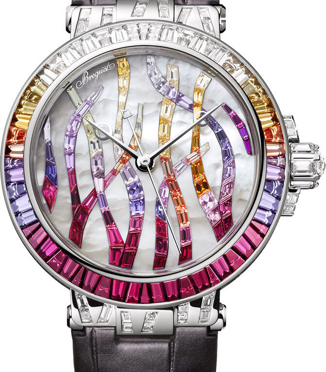 Breguet Marine Haute Joaillerie 18K White Gold 35.8mm Ladies Watch