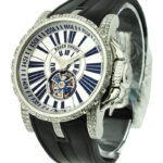 Roger Dubuis Excalibur Flying Tourbillon Stainless Steel & Diamonds Limited Ladies Watch