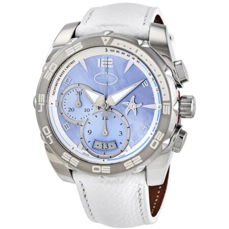 Parmigiani Fleurier Pershing 002 Chronograph 18K White Gold Ladies Watch