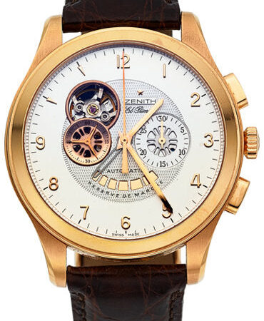 Zenith Chronomaster Grande Class XXT Open 18K Rose Gold Mens Watch