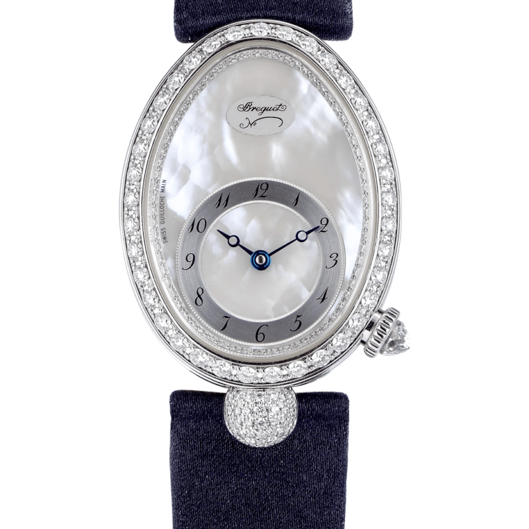Breguet Reine de Naples Automatic Mini 18K White Gold & Diamonds Ladies Watch