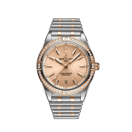 Breitling Chronomat Automatic 36 18k Red Gold & Stainless Steel & Diamond Men's Watch