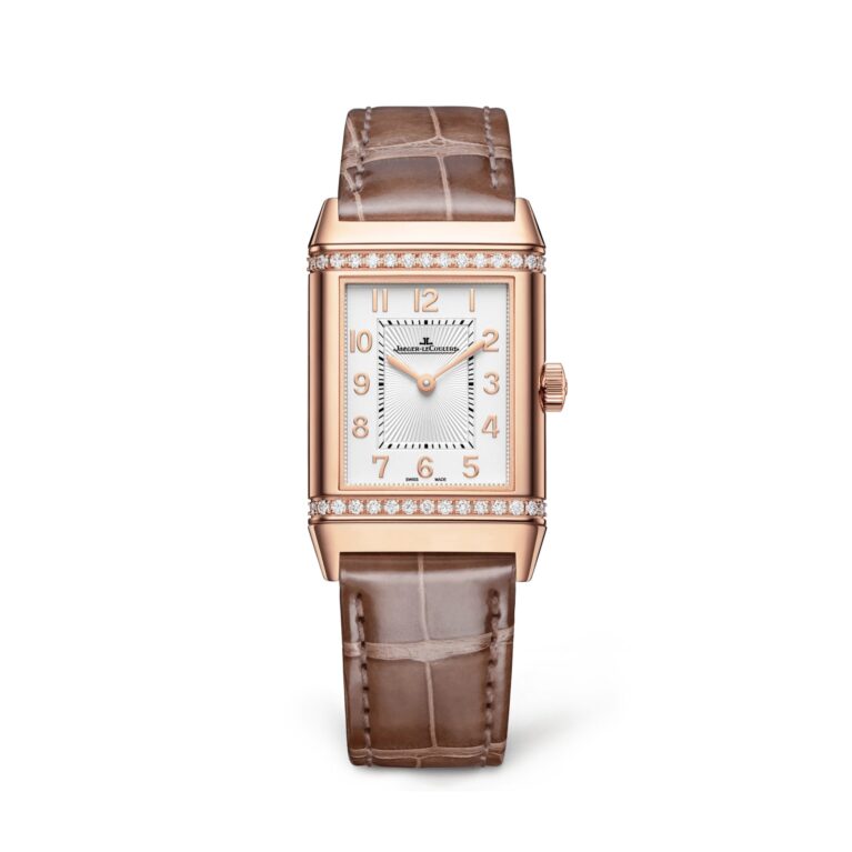 Jaeger-Lecoultre Reverso Classic Duetto Rose Gold & Diamonds Lady`s Watch