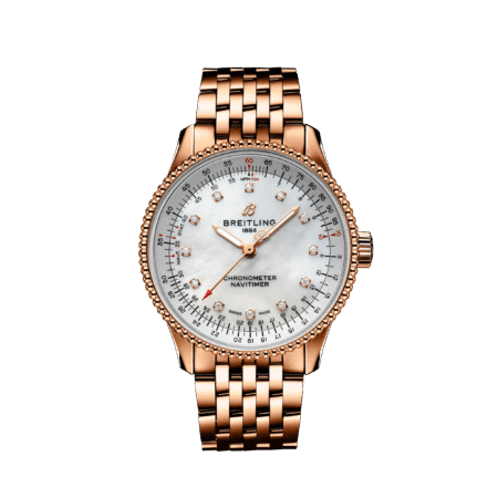 Breitling Navitimer Automatic 35mm 18K Red Gold Mens Watch