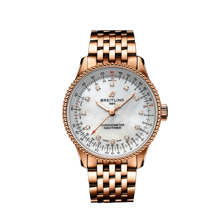 Breitling Navitimer Automatic 35mm 18K Red Gold Mens Watch
