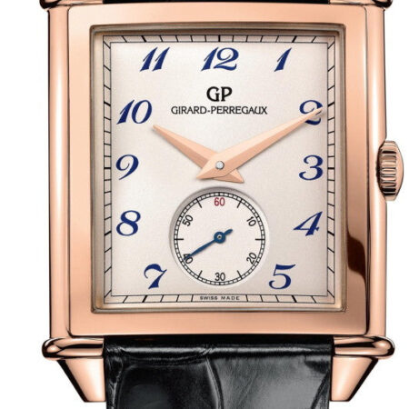 Girard Perregaux Vintage 1945 XXL Silver Dial 18K Rose Gold Men's Watch