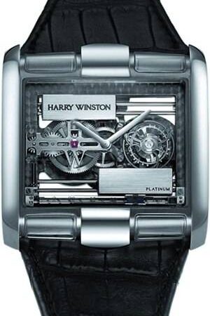 Harry Winston Glissiere Haute Horology Tourbillon 18K White Gold Men's Watch