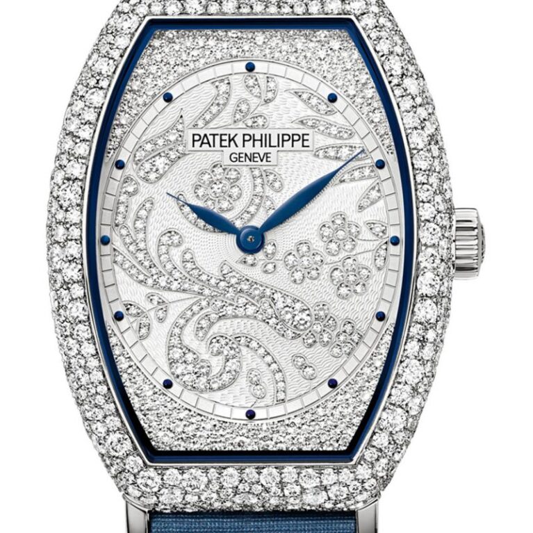 Patek Philippe Gongolo 18K White Gold & Diamonds Ladies Watch