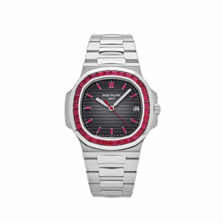 Patek Philippe Nautilus 5711/112P-001 Platinum Grey Dial Ruby Bezel