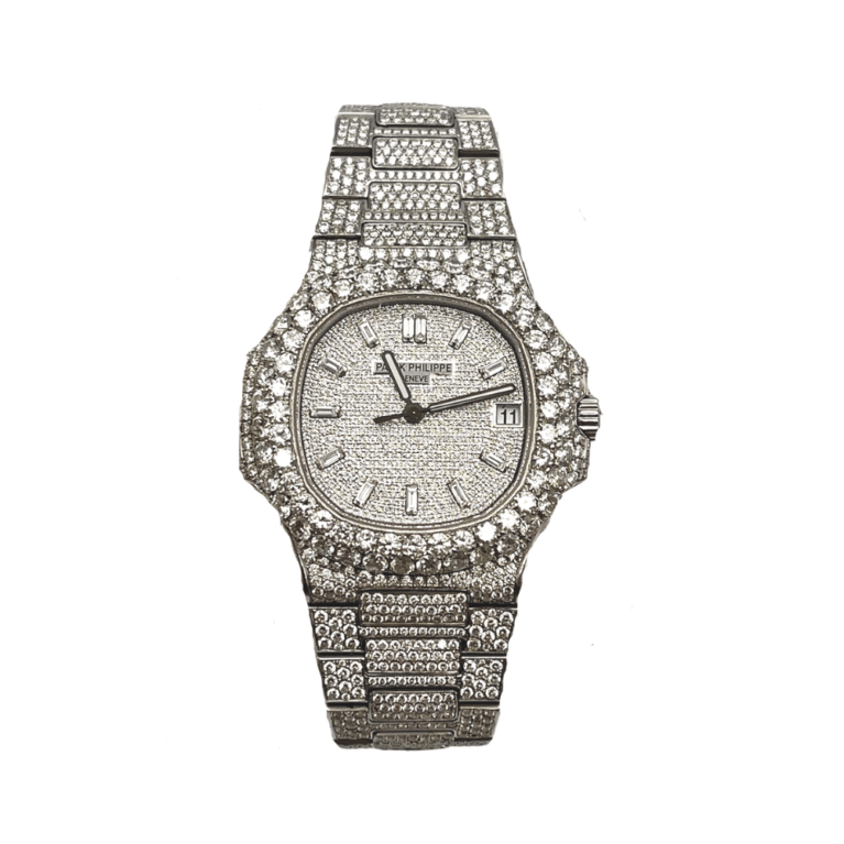 Patek Philippe Nautilus 5711/1A-011 Stainless Steel with Aftermarket Diamond Pavé Bezel and Case (2012)