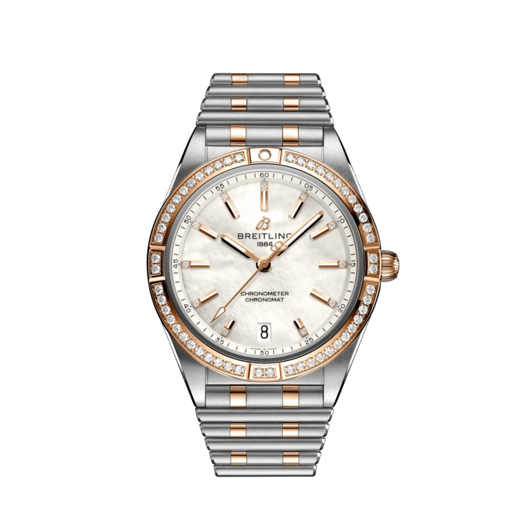 Breitling Chronomat Automatic 36 18k Red Gold & Stainless Steel & Diamond Men's Watch