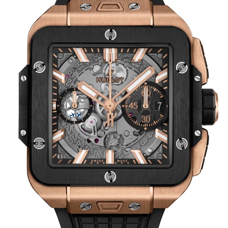 Hublot Square Bang Unico 18K King Gold & Ceramic Men's Watch