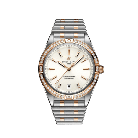 Breitling Chronomat Automatic 36 18k Red Gold & Stainless Steel & Diamond Men's Watch