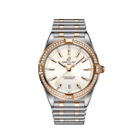 Breitling Chronomat 32 Stainless Steel & 18k Red Gold & Diamond Men's Watch