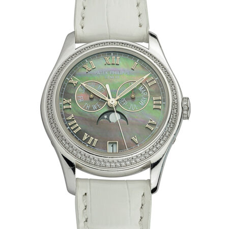 Patek Philippe Complications Annual Calendar 18K White Gold & Diamonds Men’s Watch